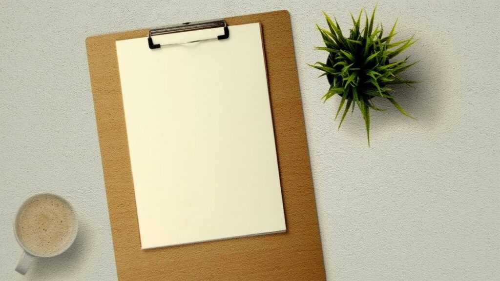 clipboard, document, stationary, copy space, paper, note, memo, planning, report, flat lay, introduction, resume, counseling, serious, feedback, review, marketing, opinion, survey, board, rating, business